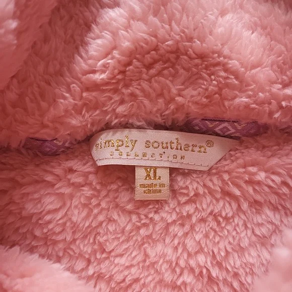 Simply Southern Peach Classic Sherpa Pullover NWT SzXL - Picture 7 of 10